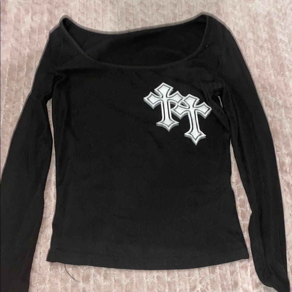 Black Long Sleeve Top